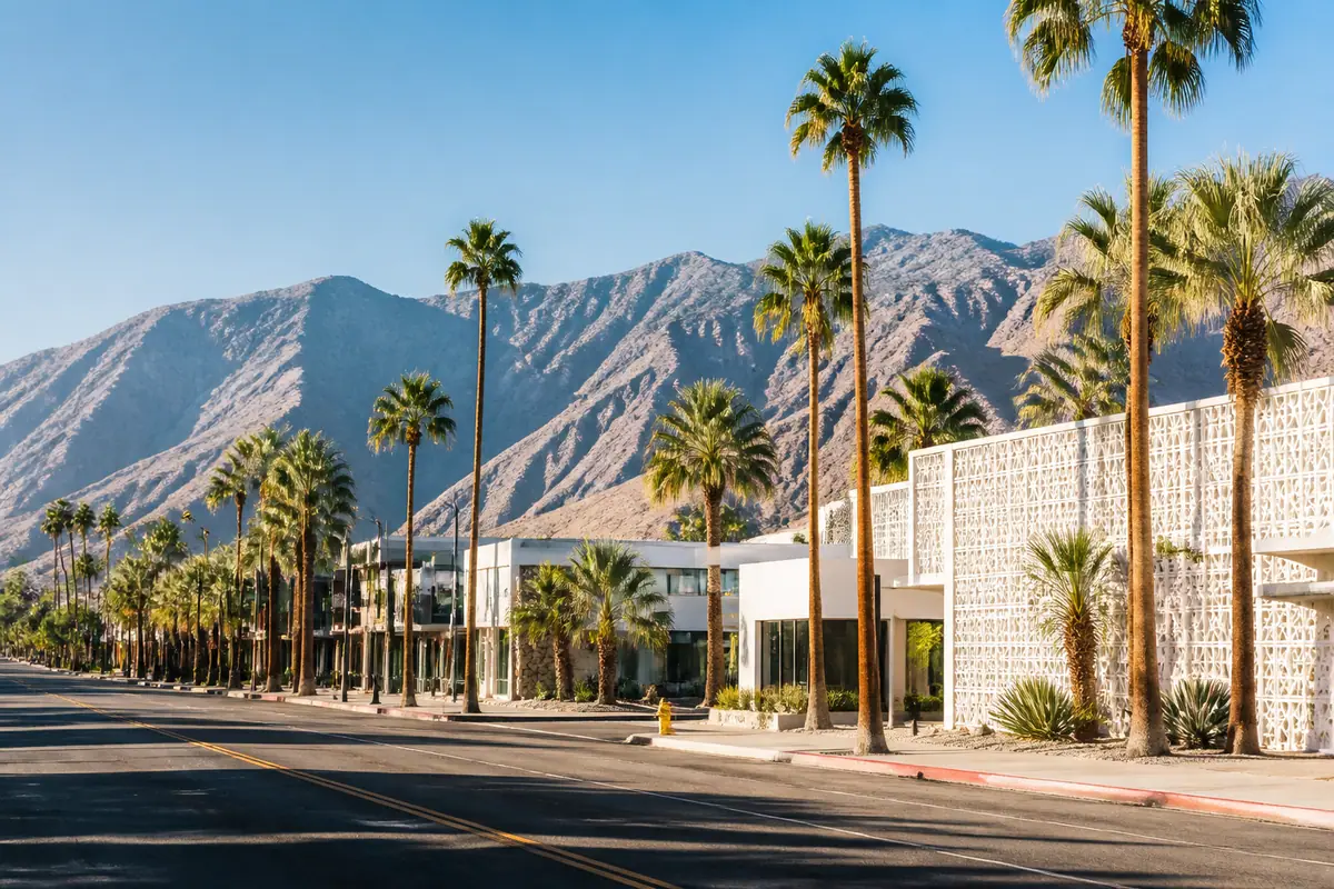 Photoreal editorial image for How Many Days Do You Need in Palm Springs, California?, inspired by Palm Springs