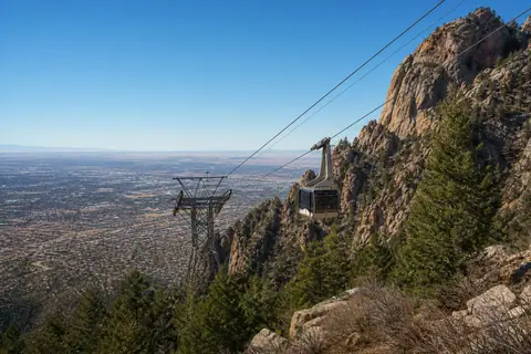Photoreal editorial image for How to Plan an Albuquerque Trip Around Old Town and the Sandias, inspired by Albuquerque, New Mexico