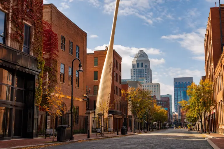 Photoreal Louisville editorial scene for Louisville in 3 Days: A First-Timer's Plan for Museum Row, NuLu, and Derby History