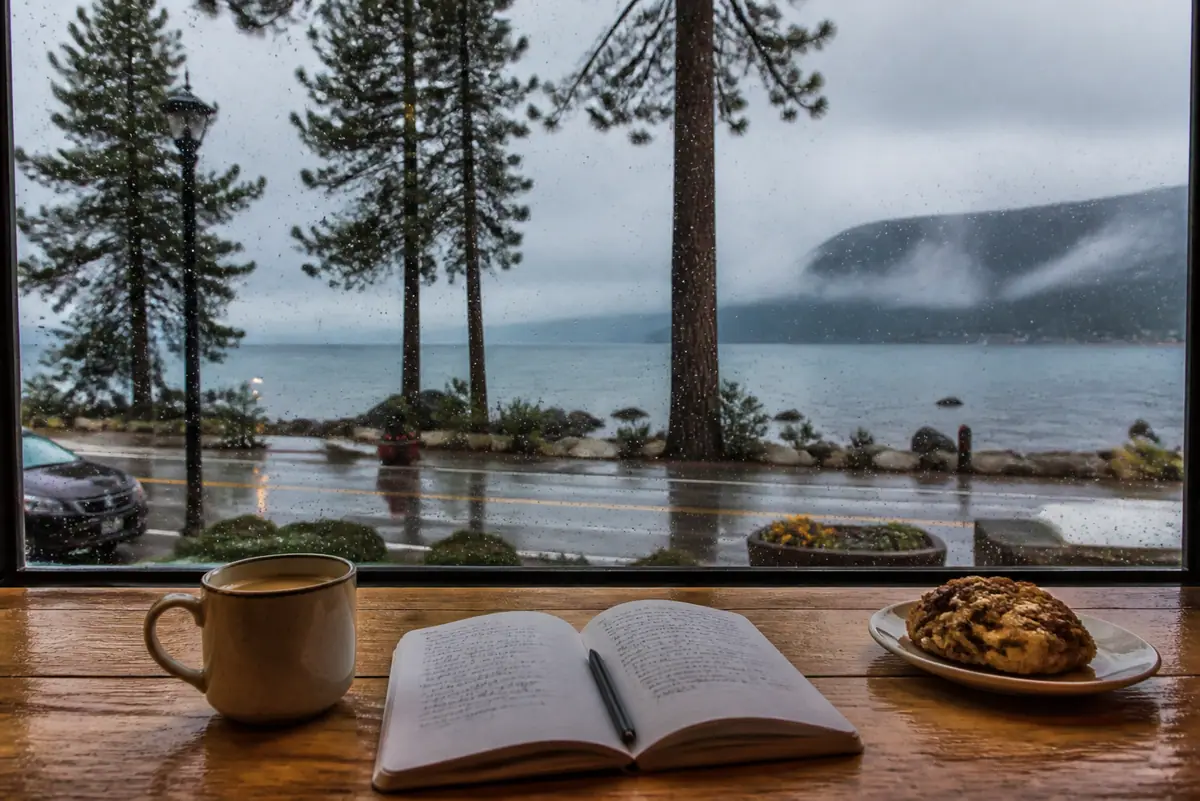 Photoreal editorial image for How to Plan a Rainy Day in South Lake Tahoe in South Lake Tahoe, California