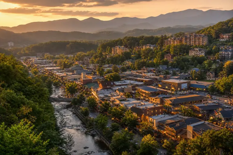 Photoreal editorial image for What Part of Gatlinburg Should Shape Your Stay?, inspired by Gatlinburg