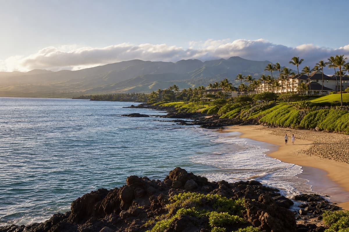 Photoreal editorial image for What Part of Maui Should Anchor Your Stay?, inspired by Maui