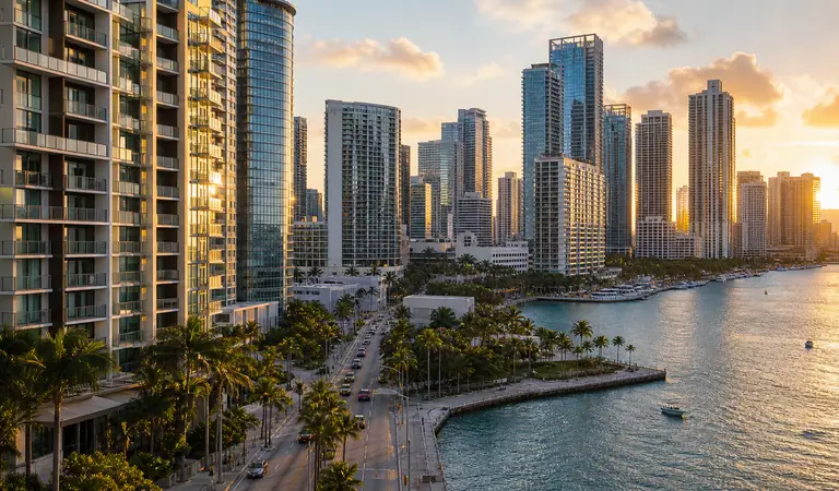 Photoreal editorial image for What Part of Miami Should Anchor Your Stay?, inspired by Miami