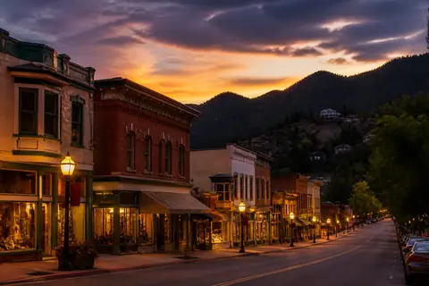 Photoreal editorial image for Where to Stay in Colorado Springs: Downtown, Manitou Springs, or the Broadmoor?, inspired by Colorado Springs