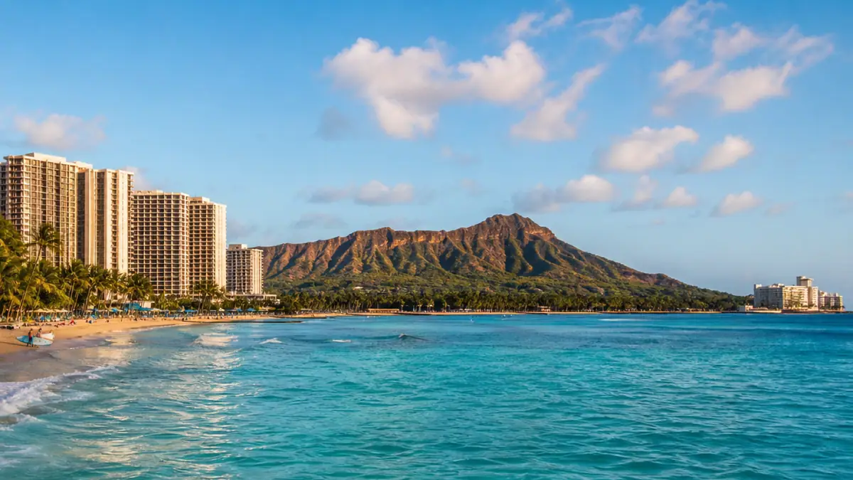 Photoreal editorial image for Where to Stay in Honolulu as a First-Time Visitor, inspired by Oahu