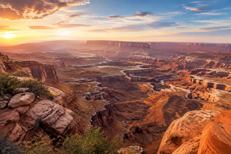 Photoreal travel-editorial image for Moab First Trip Plan: Arches, Canyonlands, and the Day You Should Not Overfill