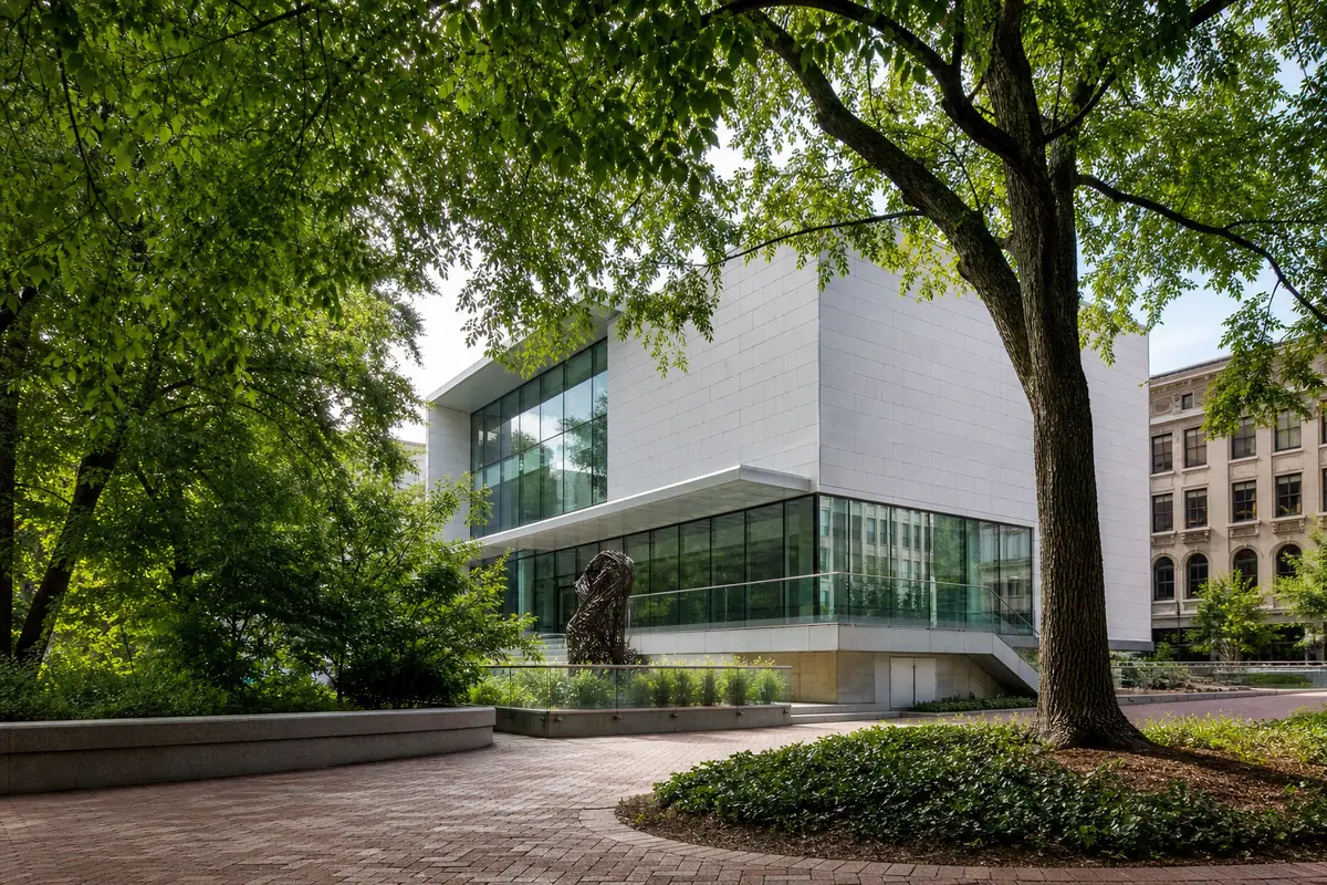 Photoreal view of Asheville Art Museum in Asheville