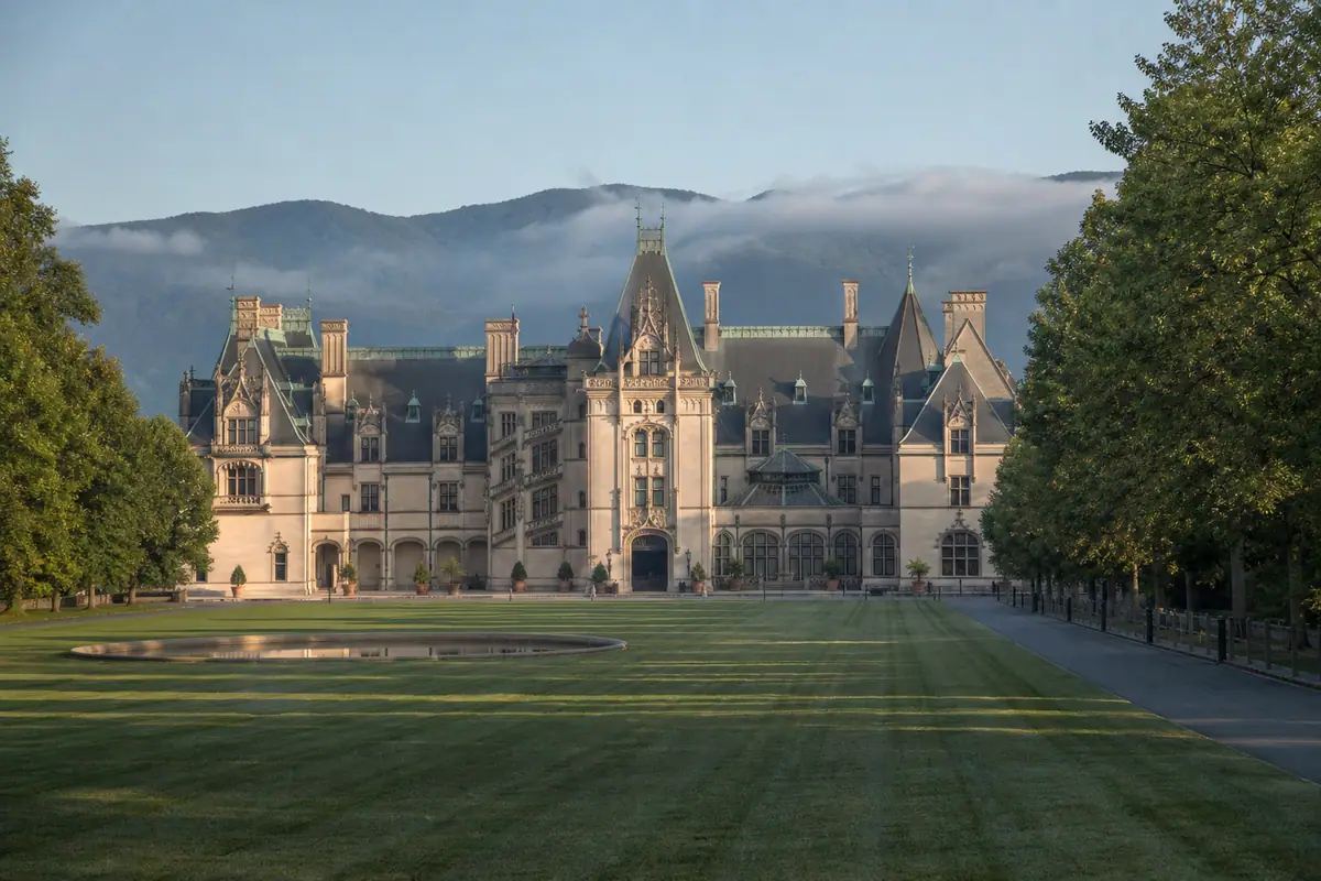 Photoreal view of Biltmore Estate in Asheville