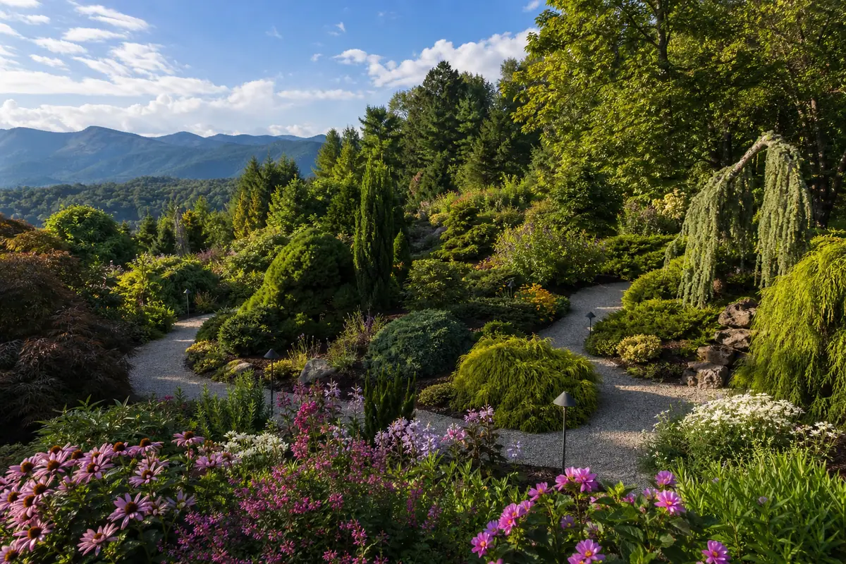 Photoreal view of North Carolina Arboretum in Asheville