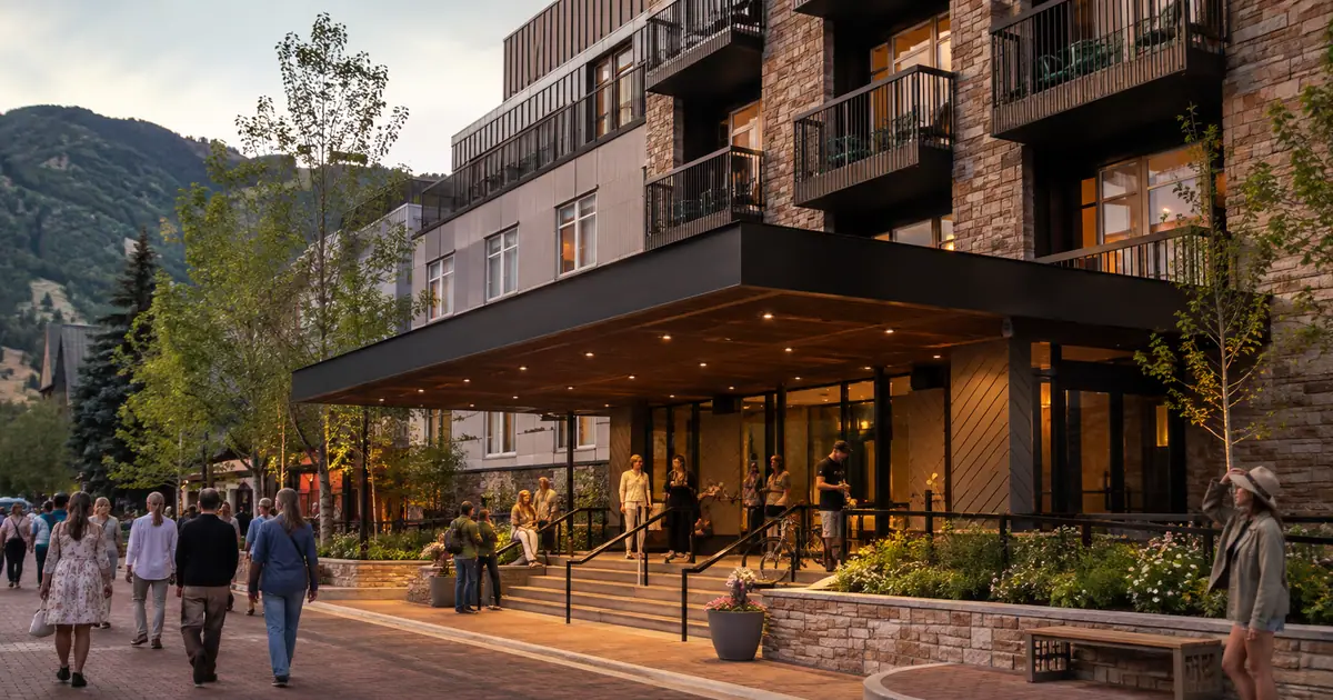 Travel-editorial view of Limelight Hotel Aspen in Aspen, Colorado