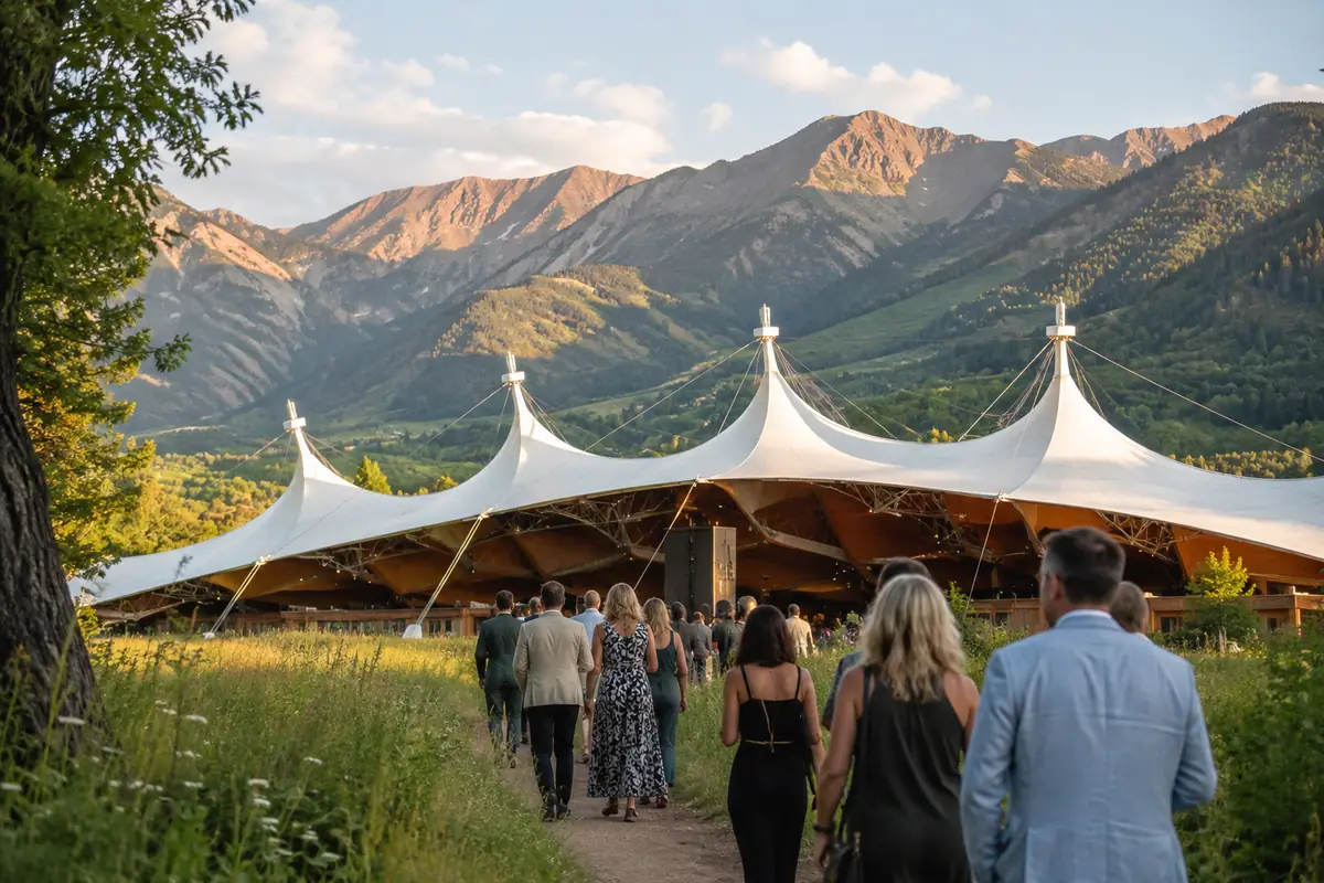 Travel-editorial view of Aspen Music Festival and School in Aspen, Colorado