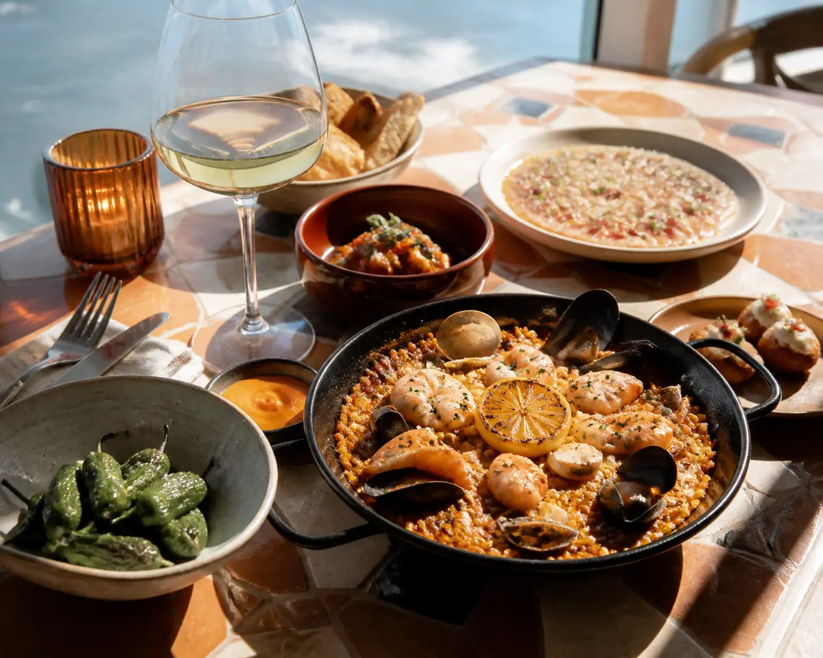 Photoreal travel-editorial view of Amada in Atlantic City