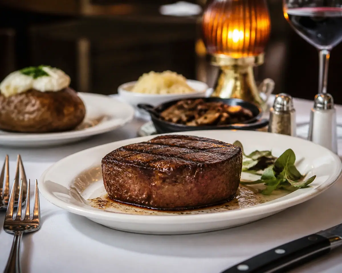 Photoreal travel-editorial view of Knife and Fork Inn in Atlantic City