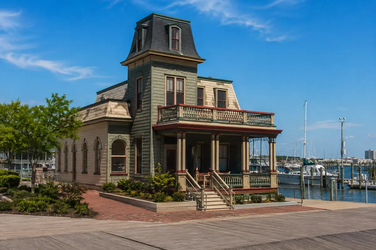 Photoreal waterfront setting for Atlantic City Historical Museum