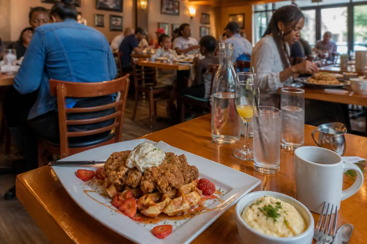 Photoreal view of Miss Shirley's Cafe in Baltimore