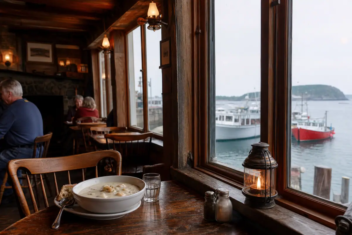 Photoreal view of Thirsty Whale Tavern in Bar Harbor, Maine