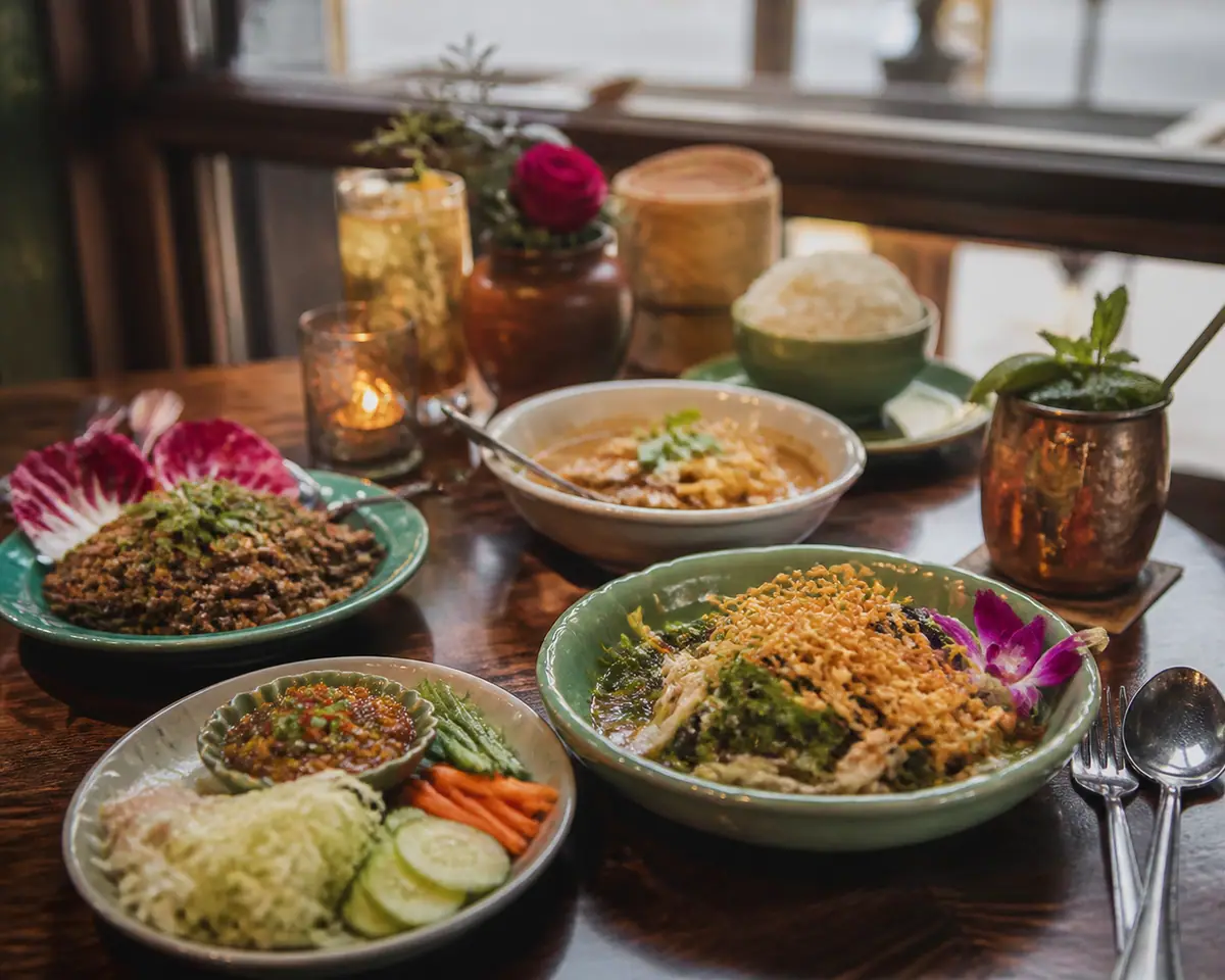 Photoreal editorial view of Wild Rose Northern Thai Eats in Bend, Oregon