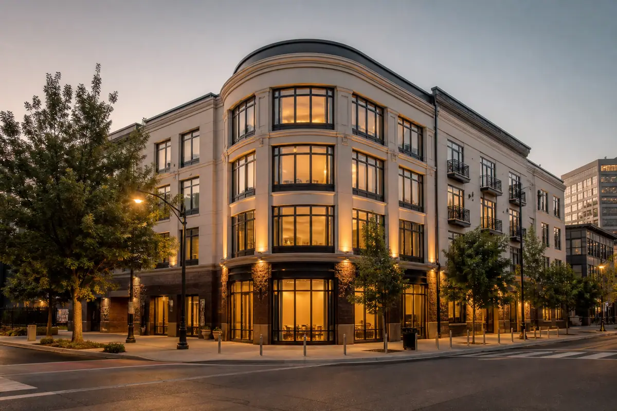 Photoreal editorial view of Inn at 500 Capitol in Boise