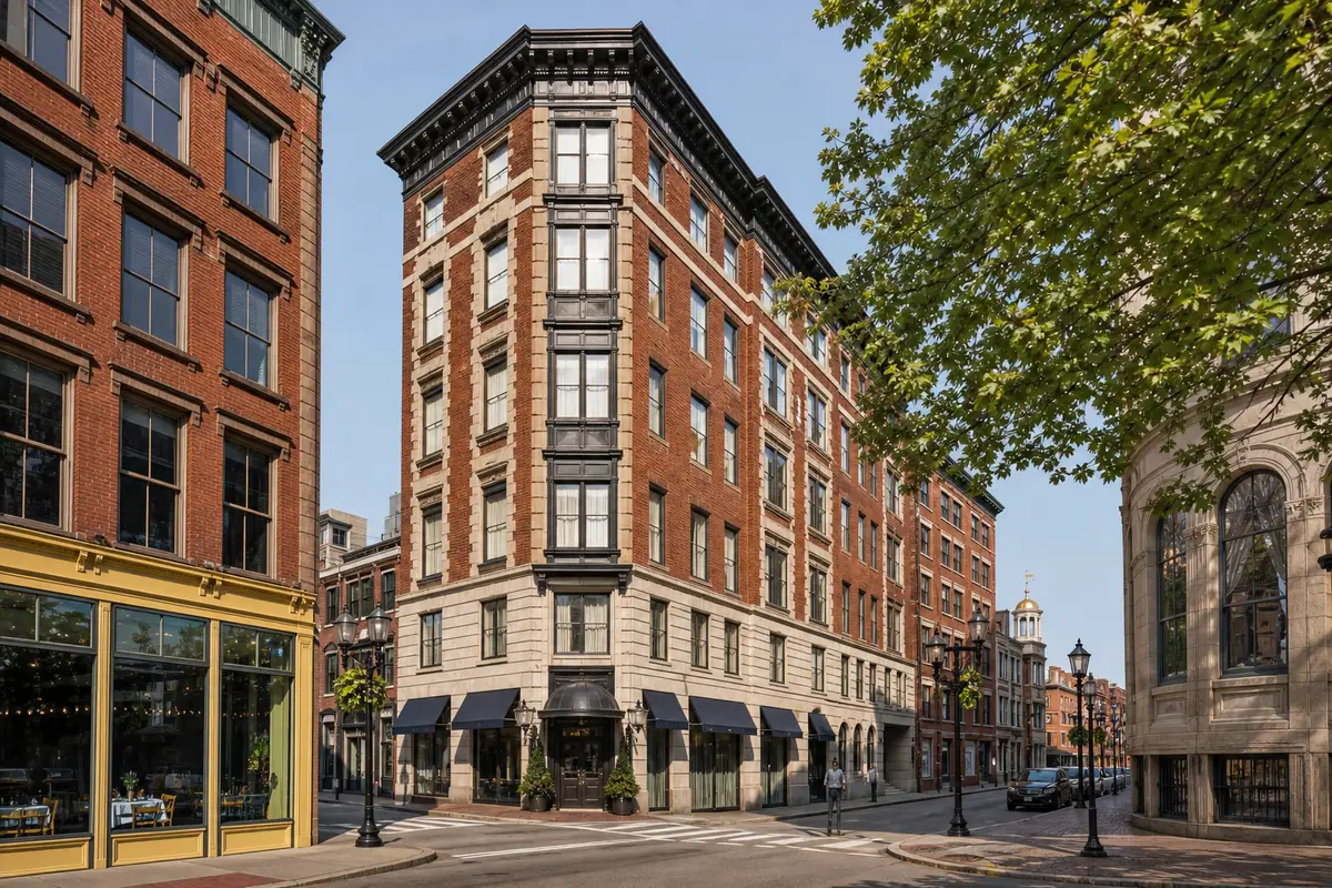 Photoreal exterior of Club Quarters Hotel Faneuil Hall, Boston in Boston