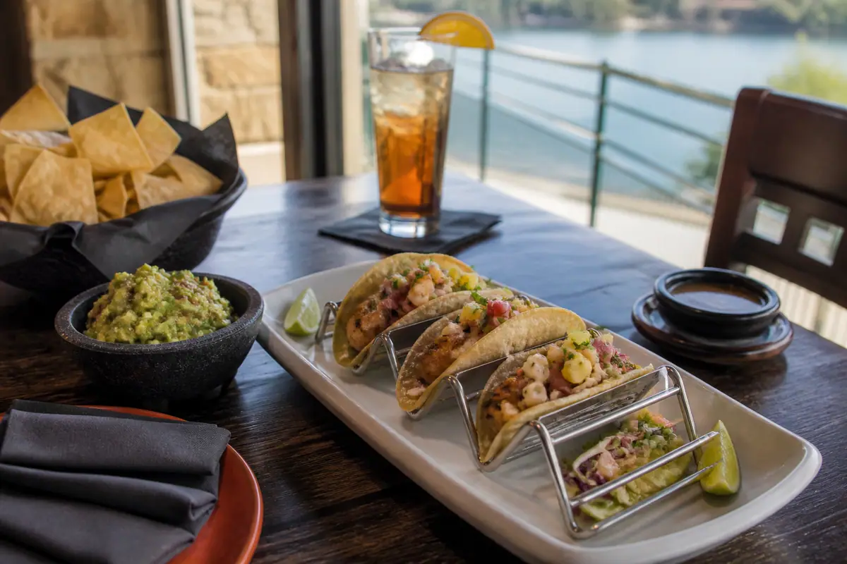 Photoreal travel-editorial view of Cantina Laredo in Branson, Missouri