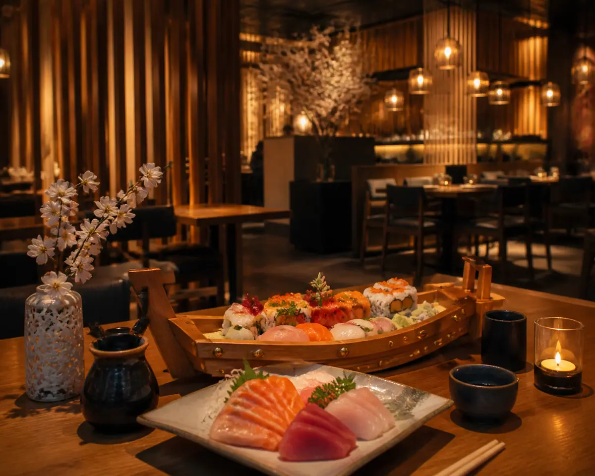 Photoreal travel-editorial view of Osaka Japanese Restaurant in Branson, Missouri