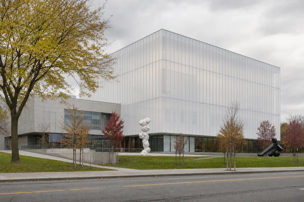 Photoreal view of Buffalo AKG Art Museum in Buffalo, New York