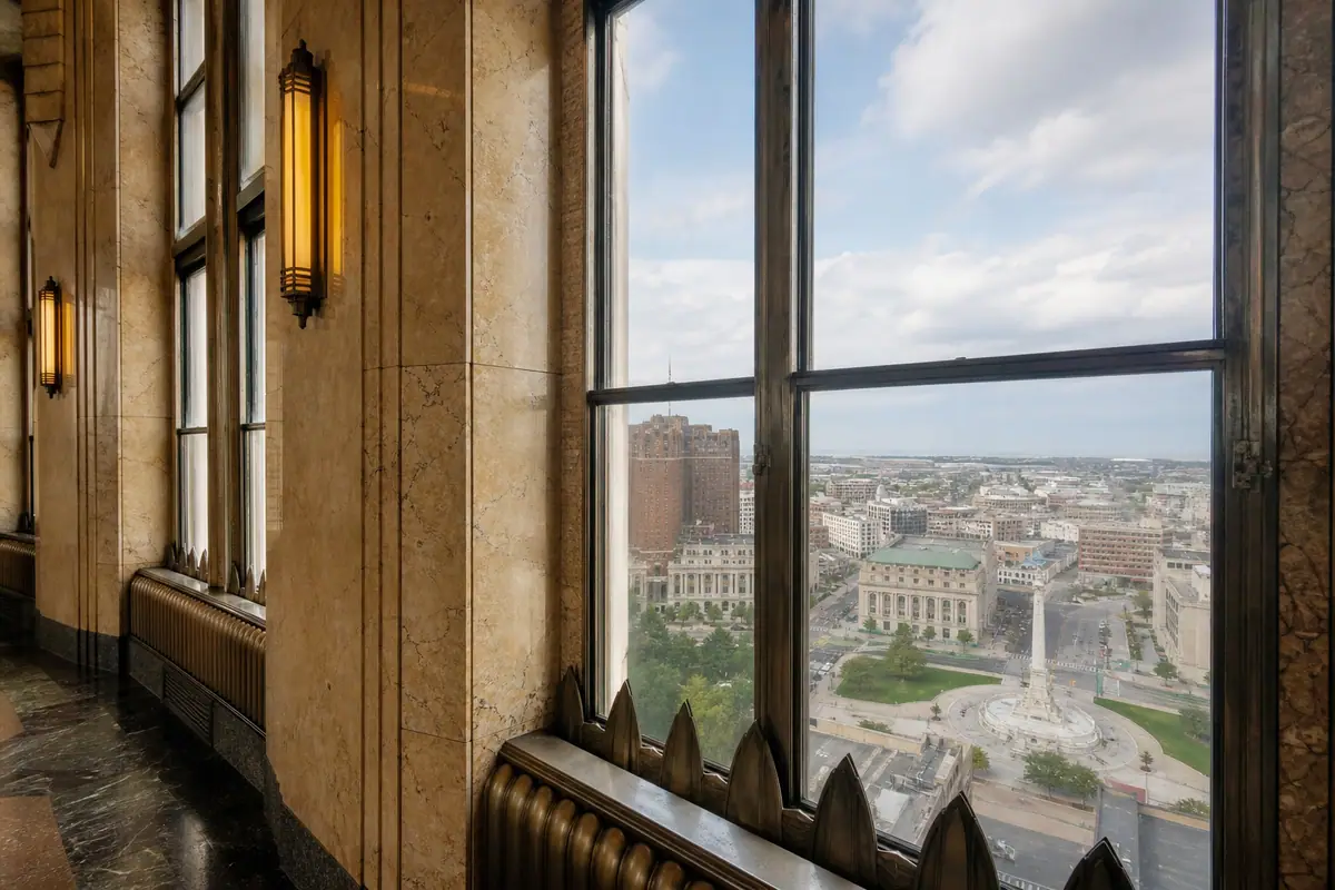 Photoreal view of Buffalo City Hall Observation Deck in Buffalo, New York