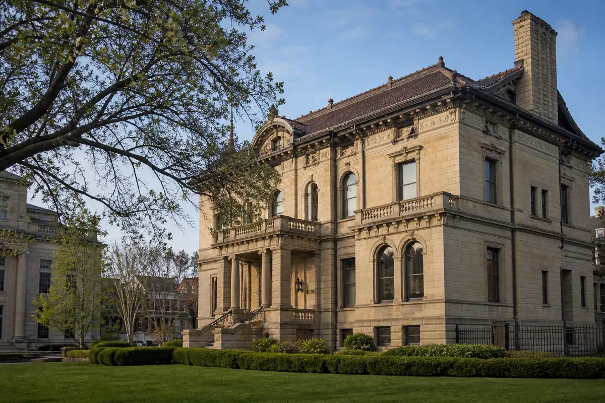 Photoreal view of Theodore Roosevelt Inaugural National Historic Site in Buffalo, New York