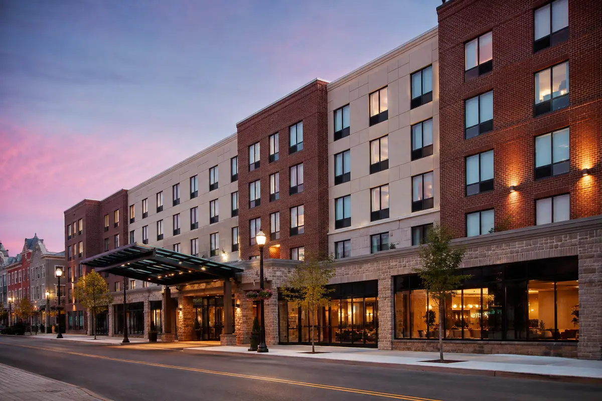 Travel-editorial view of Hilton Garden Inn Burlington Downtown in Burlington, Vermont