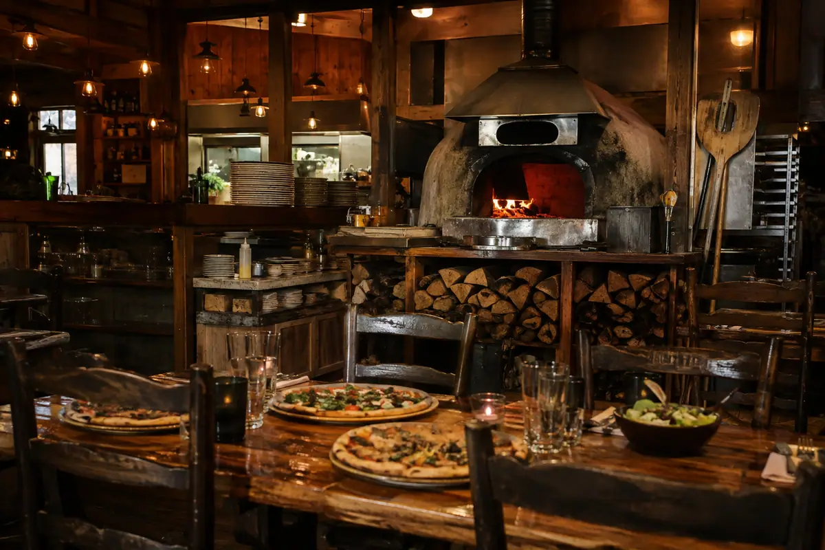 Travel-editorial view of American Flatbread Burlington Hearth in Burlington, Vermont
