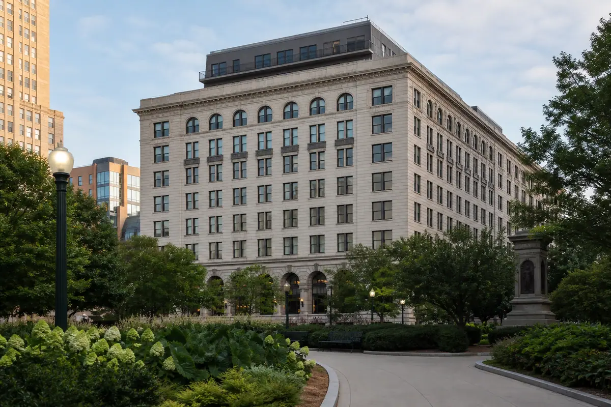 Photoreal view of The Lytle Park Hotel in Cincinnati