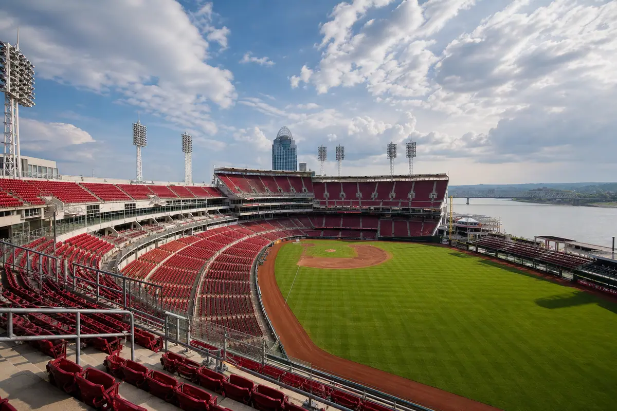 Photoreal view of Great American Ball Park Game or Tour in Cincinnati