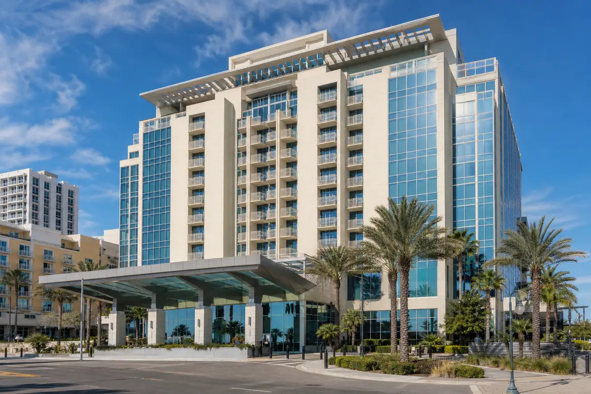Photoreal exterior of Wyndham Grand Clearwater Beach