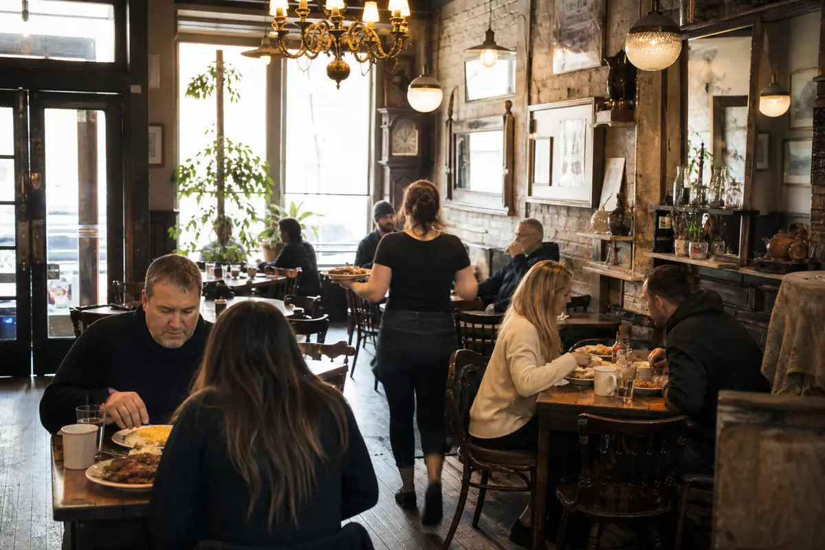 Photoreal view of Grumpy's Cafe in Cleveland