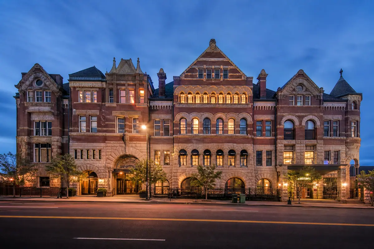 Photoreal view of The Mining Exchange, A Wyndham Grand Hotel in Colorado Springs