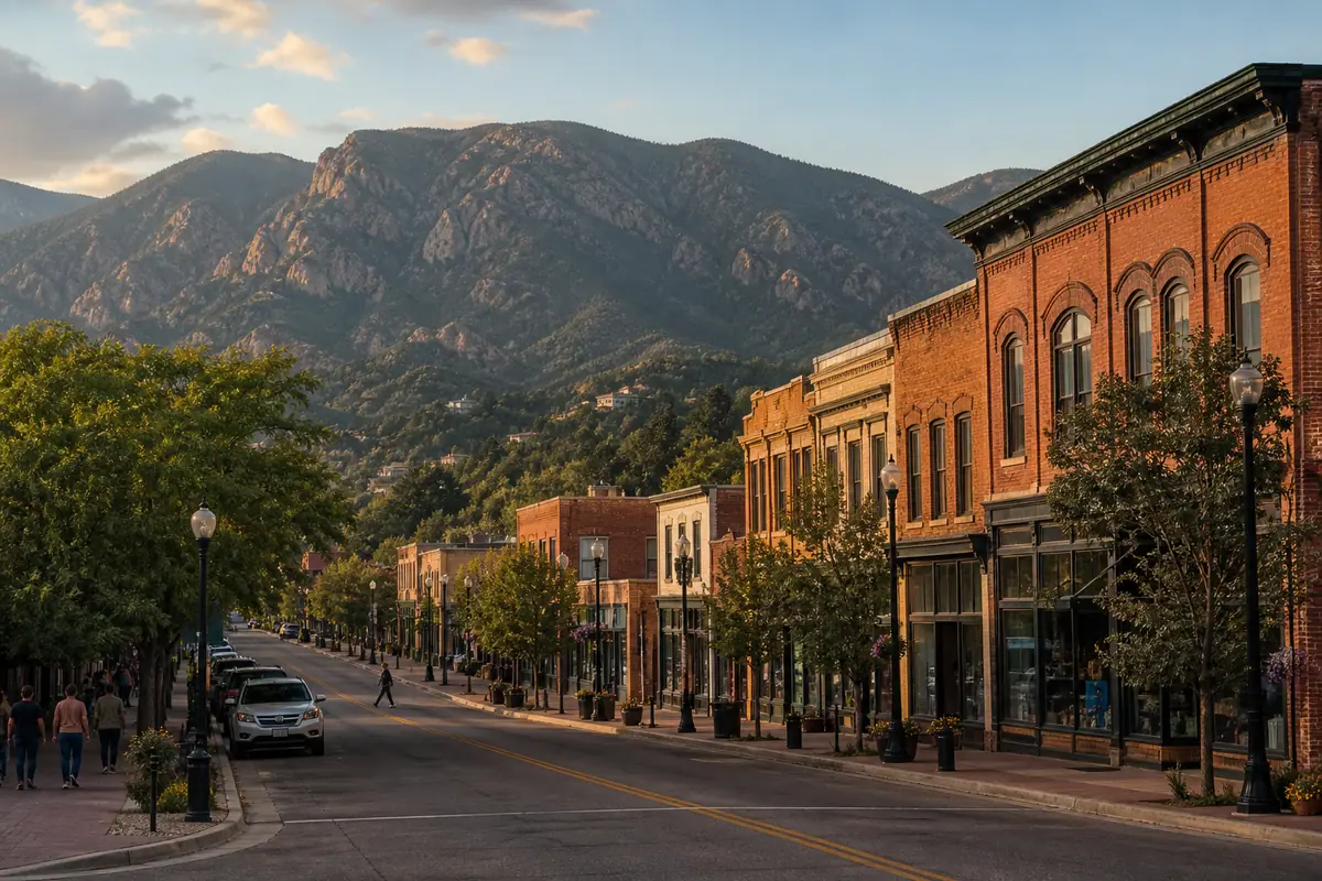 Photoreal view of Old Colorado City in Colorado Springs