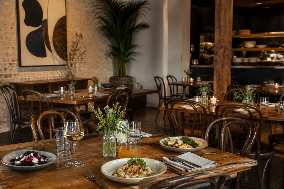 Photorealistic travel-editorial view of Comune in Columbus, Ohio