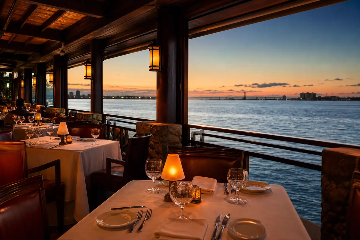 Photoreal travel-editorial view of Chart House Daytona Beach in Daytona Beach, Florida