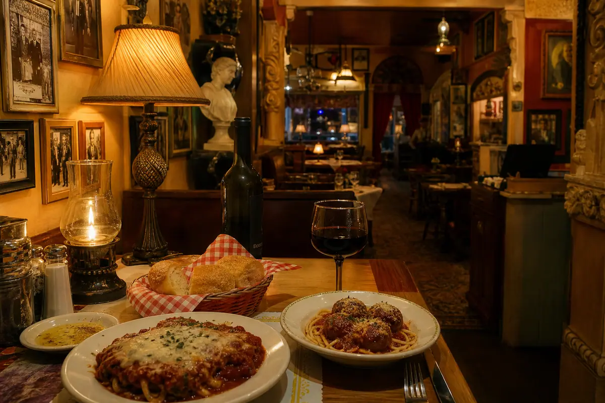 Photoreal travel-editorial view of Don Vito's Italian Restaurant in Daytona Beach, Florida