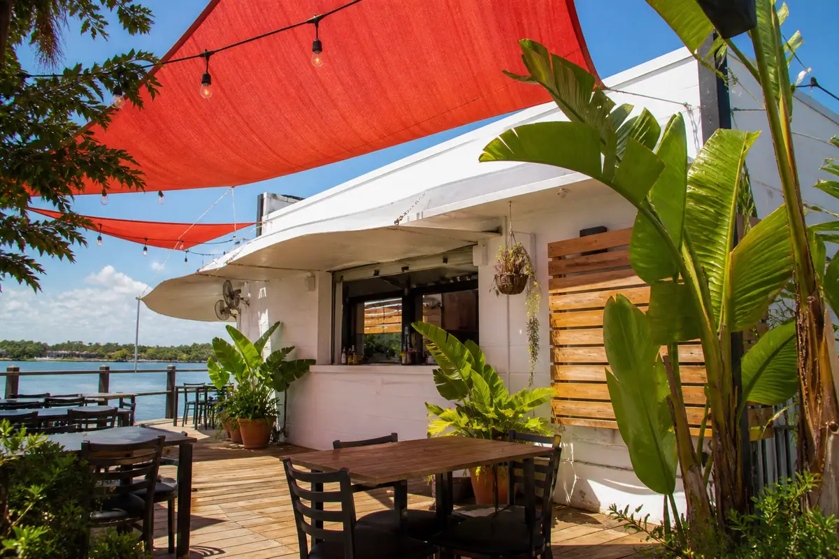 Photoreal travel-editorial view of Tia Cori's Tacos in Daytona Beach, Florida