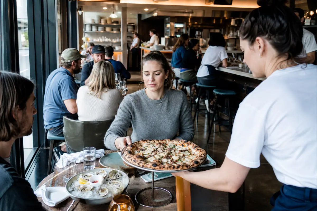 Photoreal dining scene representing Cart-Driver in Denver