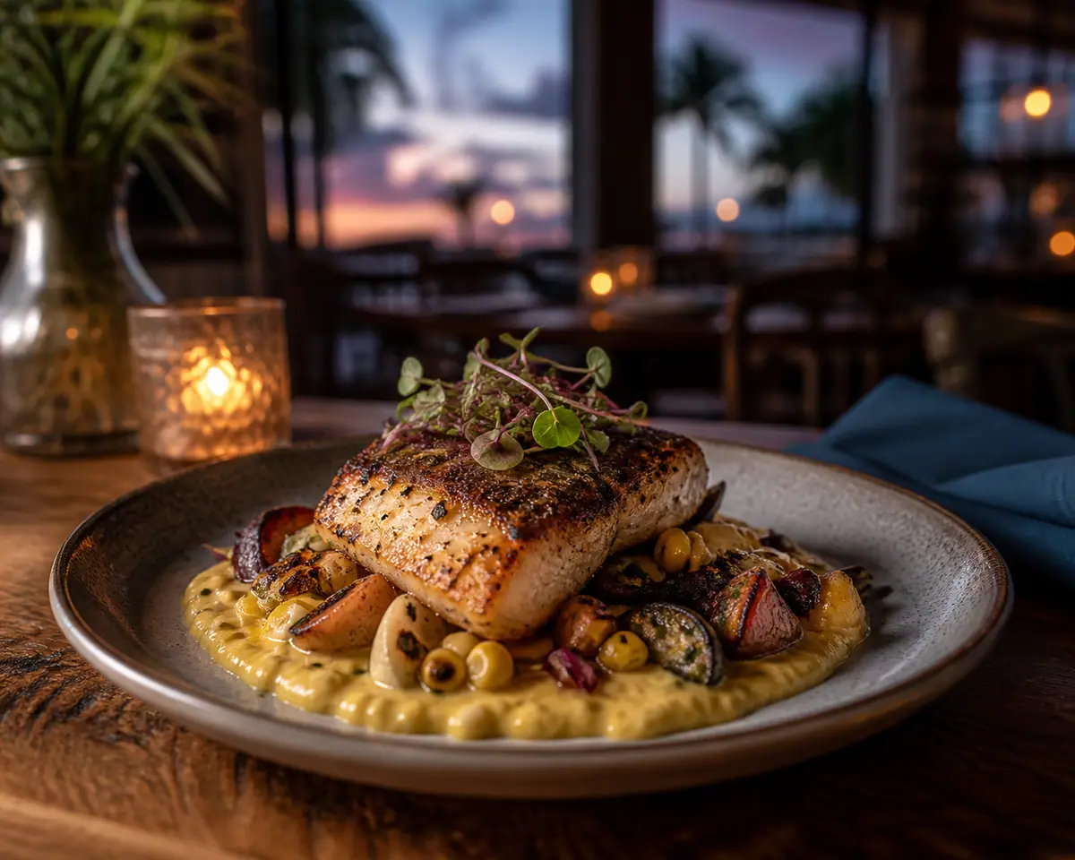 Photoreal travel-editorial view of Bitterroot in Destin, Florida