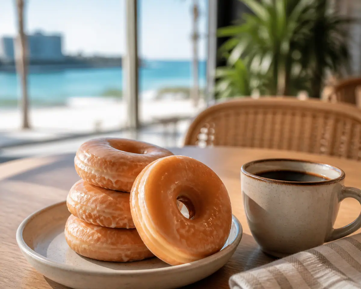 Photoreal travel-editorial view of Donut Hole Bakery Cafe in Destin, Florida