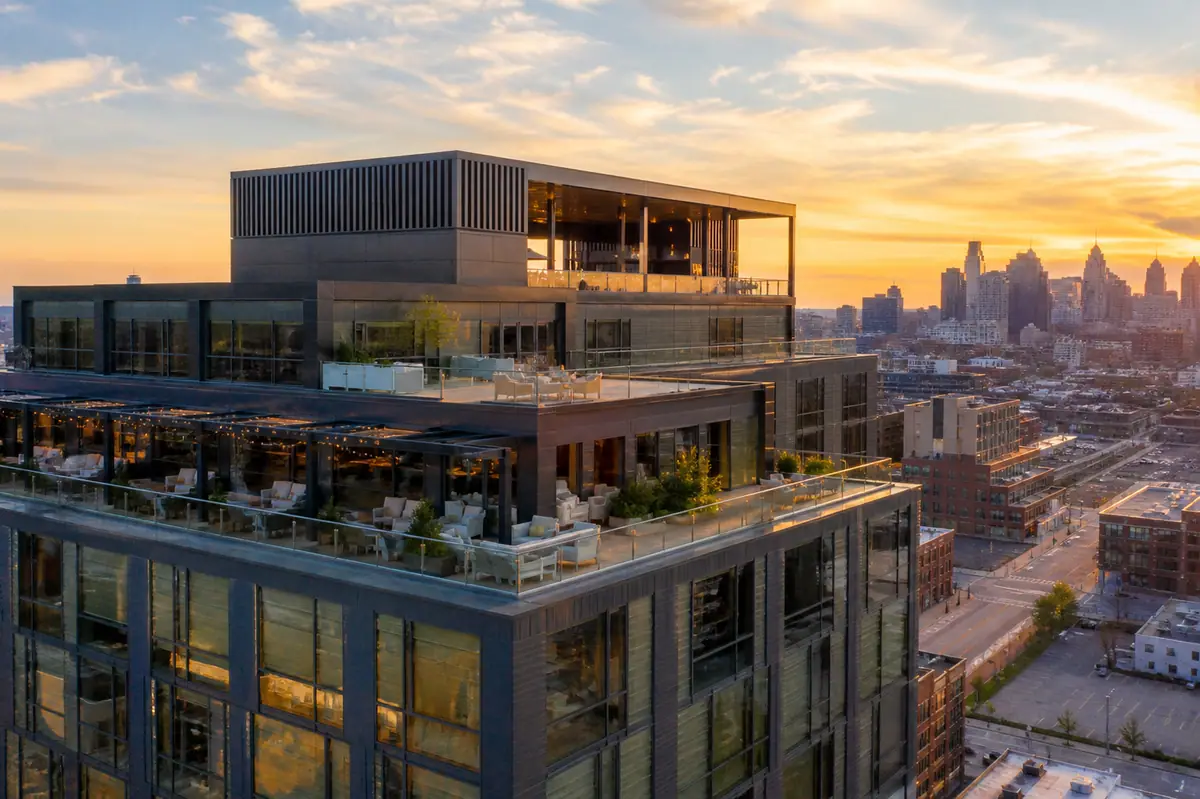 Photorealistic view of The Godfrey Hotel Detroit in Detroit