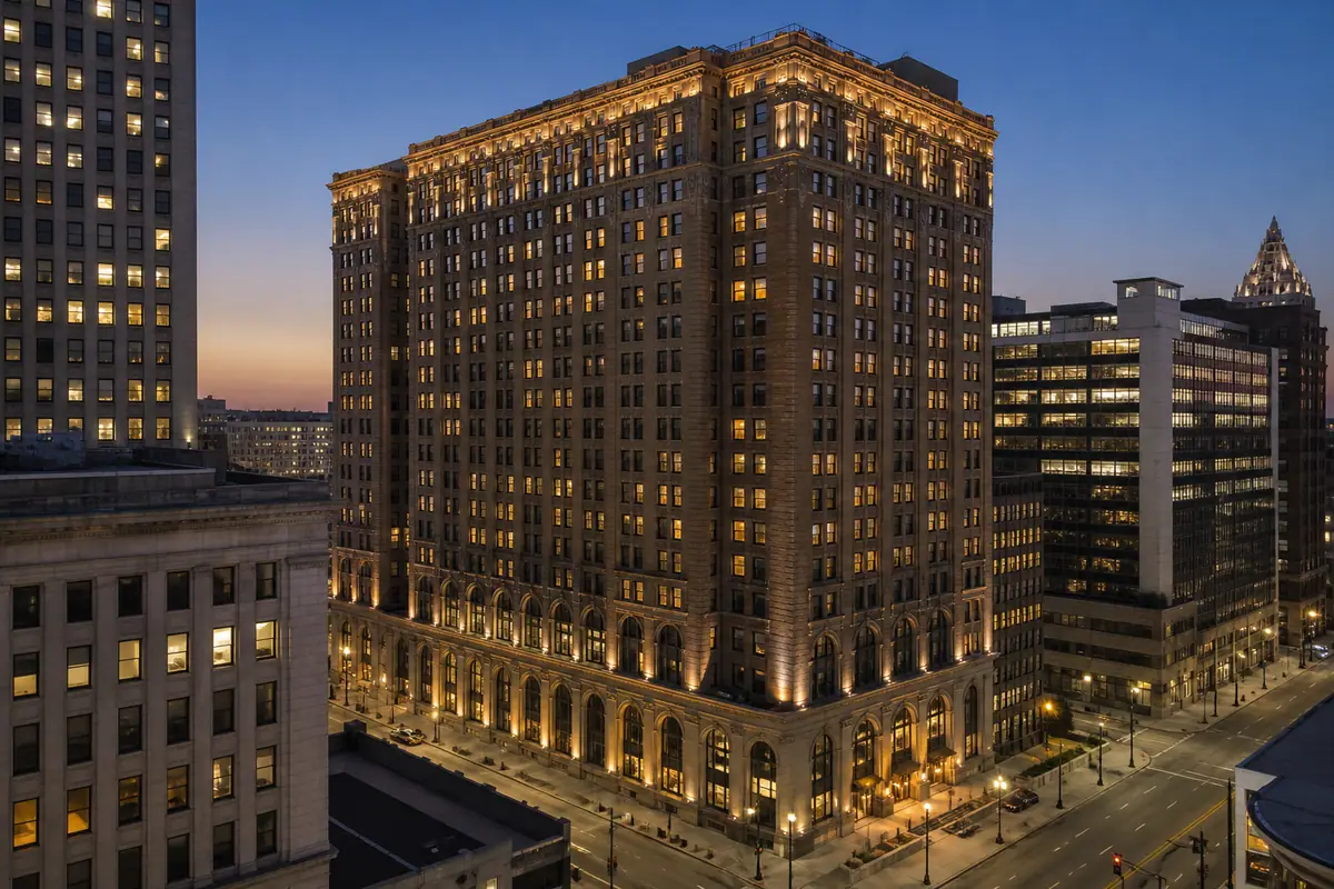 Photorealistic view of The Westin Book Cadillac Detroit in Detroit