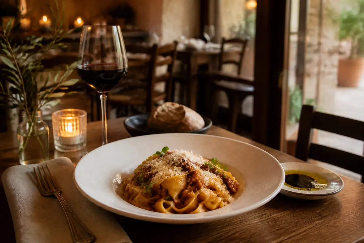 Photoreal travel-editorial view of Cibo in Fort Myers, Florida