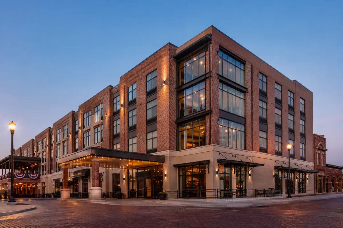 Photoreal editorial view of Hyatt Place Fort Worth Historic Stockyards in Fort Worth, Texas