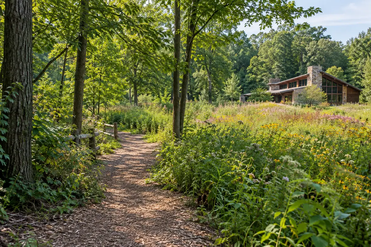 Photorealistic view of Blandford Nature Center in Grand Rapids