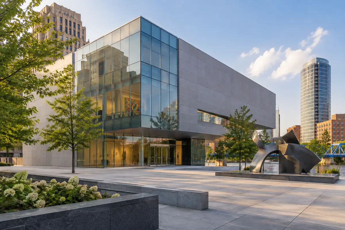 Photorealistic view of Grand Rapids Art Museum in Grand Rapids