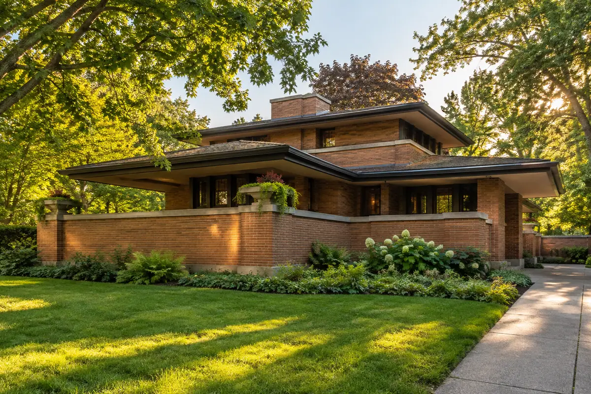 Photorealistic view of Meyer May House in Grand Rapids